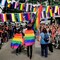 100 Pcs 105 Feet Pride Flags Banners, Gay Rainbow Banner String Lesbian Pansexual Bisexual LGBTQ Pennant Flags Bunting for Home Garden Bars Pride Month LGBT Party Decorations, 10 Styles